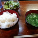 Okonomiyaki Teppanyaki Hinaya - お昼ご飯セット