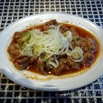 ごくめん - 豚のピリ辛煮（￥450）