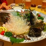 中洲鷹勝 - コースの刺し盛り