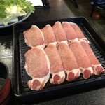 鉢の木 - 昼しゃぶしゃぶ 国産豚ロース 800円(税別)