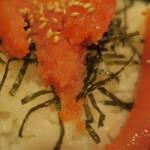 酒菜坊 橋蔵 - だし茶漬け＜明太子＞　ズームアップ