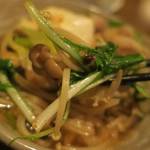 酒菜坊 橋蔵 - きのこなべ喰らう