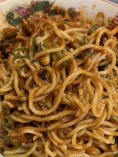 きさく - イカゲソ汁なし担々麺