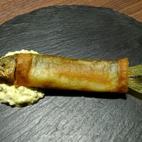 中国菜エスサワダ - 鮎の春巻き ピータンのタルタルソース添え
