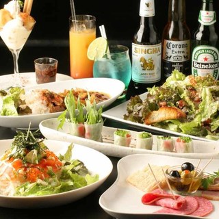飲み放題は100種以上！ノンアルコールカクテルも豊富◎