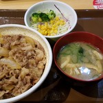 すき家 - ◆「牛丼大盛り・つゆだく・サラダセット」