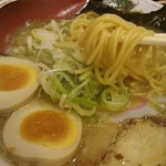 花丸軒 - ●半チャンラーメンセット900(ランチ割引 ▲50)＋味玉子100＋ネギ大盛100=1,100円 2019年07月