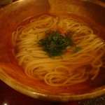 味酒 かむなび - 2012-01-07梅とそば実の温うどん700円