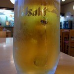 お食事処　ゆらら亭 - 風呂上りの後のビールはやめれませんね。