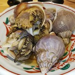 豊洲もったいないプロジェクト 魚治 - 磯つぶ貝のうま煮