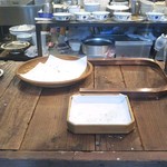 東京豆漿生活 - 台湾パンが陳列されていたと思われるカウンターㅠ_ㅠ来た時一つ黒胡麻のパンが残ってましたが完売してしまった…