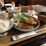 実家カフェ山田 - シイラのフライ定食