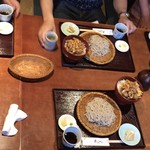 井ざわ - ミニ天丼と蕎麦セット＠５