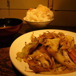 シロクマ - 肉野菜炒め定食 (1,150円)