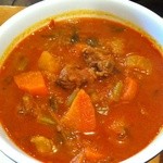 カフェ　コスモノート - クスクスといただくラム肉入りの野菜スープ