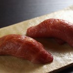 Setagaya Yakiniku bon - 炙り牛寿司　ザブトン