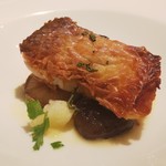 カランク - 甘鯛のグリルとセップ茸のソテー