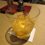 銀座うち山 - 梅酒ロック　 完熟紀州南高梅（和歌山） 900円+Tax×3