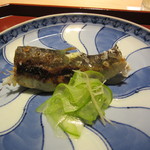 銀座うち山 - 鮎の塩焼き