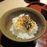 銀座うち山 - お焦げ