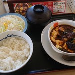 Matsuya - 四川風麻婆豆腐定食(玉子無し) 620円