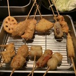 魚と串揚げ 串かっちゃん - 串揚げ盛り合わせ12種