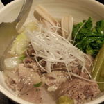 食彩酒房 会家 - たっぷり野菜のゆで豚タン