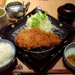 和豚 かつ仙 - ロースカツ膳【松】脂が甘くて旨い｡:+((*´艸`))+:｡