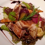 鉄板焼 蓮 - 広島若鶏鉄板焼き　トリュフ風味のバルサミコソース