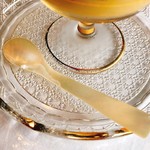 行楽庵 - 白蝶貝のスプーン？綺麗ですね( ˊᵕˋ* )