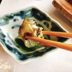 行楽庵 - 蓼酢に付けていただきます。