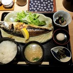 赤坂あじさい - 八戸産 銀さば塩焼定食　全景