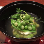 日本料理 TOBIUME - 鮎魚女､豌豆豆､ｽﾅｯﾌﾟｴﾝﾄﾞｳ
