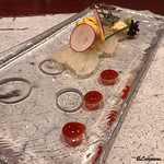 日本料理 TOBIUME - 虎魚と萩のﾊﾞﾌﾝ海胆