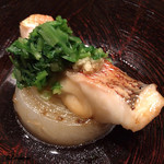 日本料理 TOBIUME - ﾉﾄﾞｸﾞﾛと新玉ねぎ