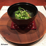 日本料理 TOBIUME - 鮎魚女､豌豆豆､ｽﾅｯﾌﾟｴﾝﾄﾞｳ