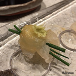日本料理 TOBIUME - 虎魚 芽葱と山葵