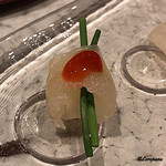 日本料理 TOBIUME - 虎魚 芽葱と梅肉