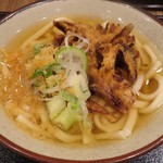 丼拓 - ごぼう天うどん　麺柔らか目