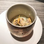 エクアトゥール - 中華麺、あさりとアオサ海苔