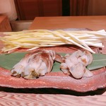 銀座ふじやま - 黄ニラとトリ貝のお鍋