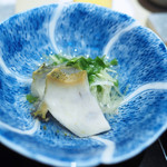 にい留 - 蒸鮑に東京三つ葉