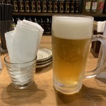 串カツ 博多空気椅子酒場 - 生ビール！男前！！特大！！！