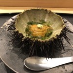 あま木 - 紫うににアオサのりのジュレ