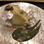 あま木 - 鮑と冬瓜、鮑の肝ソース