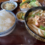 たから - うどん定食ご飯大盛り