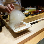 鮨 ふくじゅ - 目前で燻製に