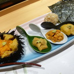 鮨 ふくじゅ - 雲丹食べ比べ