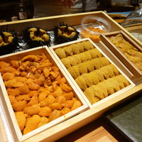 鮨 ふくじゅ - 雲丹食べ比べ