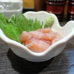 つかふき屋 - ささみ梅肉和え